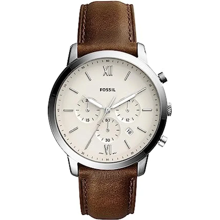 Fossil Herren Chronograph Quarz Uhr mit Leder Armband FS5380 – Bild 1
