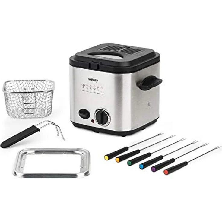 Wëasy TB600 Fondue-Fritteuse, 1,2 Liter Fassungsvermögen, 840 Watt – Bild 5