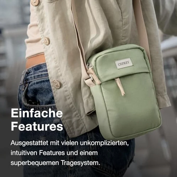 Osprey Arcane Mini Bag, Umhängetasche aus 100% Polyester, 16 cm x 5 cm x 20 cm, schwarz – Bild 6