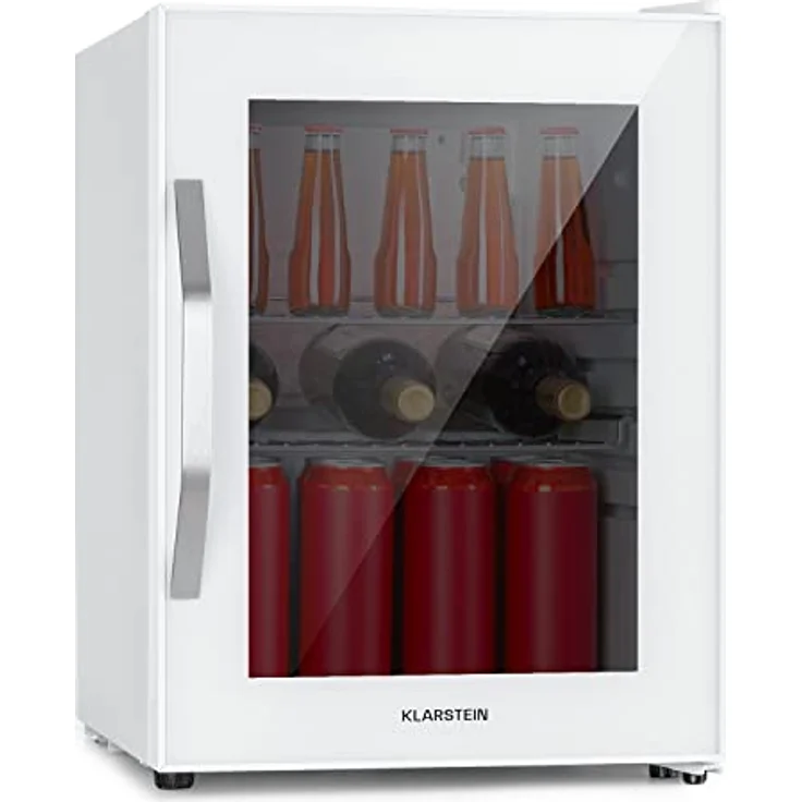 Klarstein Getränkekühlschrank HEA-BeersafeM-quartz 10039425, Bierkühlschrank mit Glastür, leise und energieeffizient, 33 Liter, Quartz – Bild 2