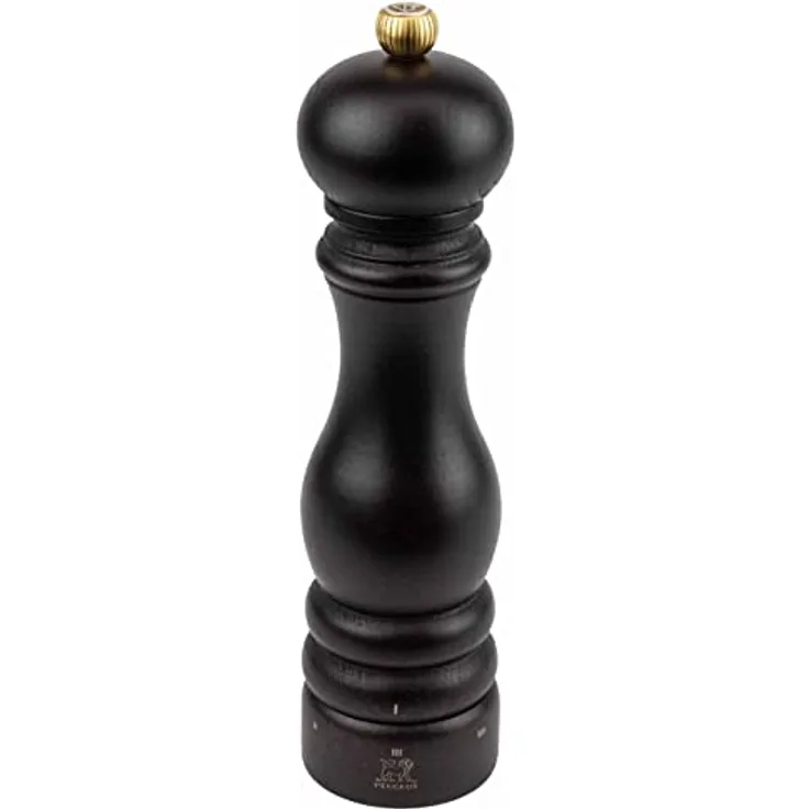 PEUGEOT Salzmühle PARIS 22cm, Buchenholz Schoko, uSelect mit Zirkonia-Mahlwerk für verschiedene Salzsorten