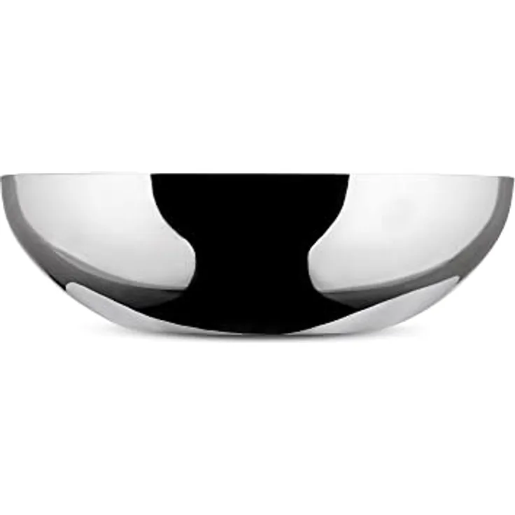 Alessi Double doppelwandige Schale, aus Edelstahl, Silber,8.5 x 34 x 19.5 cm - Preisvergleich