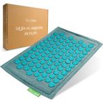 BACKLAxx® Akupressurmatte Fußmatte (Massage Matte für Fussmassage, Rücken) - 54 x 34 x 2 cm, 2.116 Spitzen, Schwarz