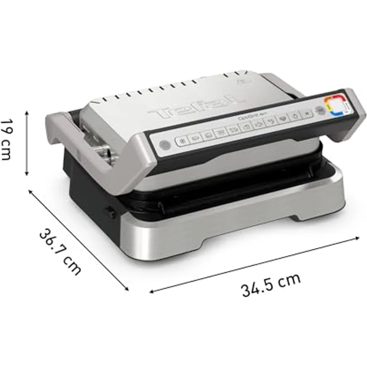Tefal Kontaktgrill GC773D OptiGrill 2-in-1 mit Grillzange, 2100 W, 9 Auto-Programme, aufklappbar, intelligenter Grill & BBQ – Bild 9