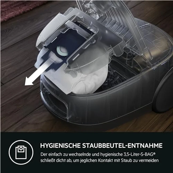 AEG CLEAN 6000 Staubsauger mit Beutel AB61CDRTD – Automatische Bodendüsen-Umschaltung, intuitive Bedienung, effiziente Reinigung für alle Bodenarten – Bild 6
