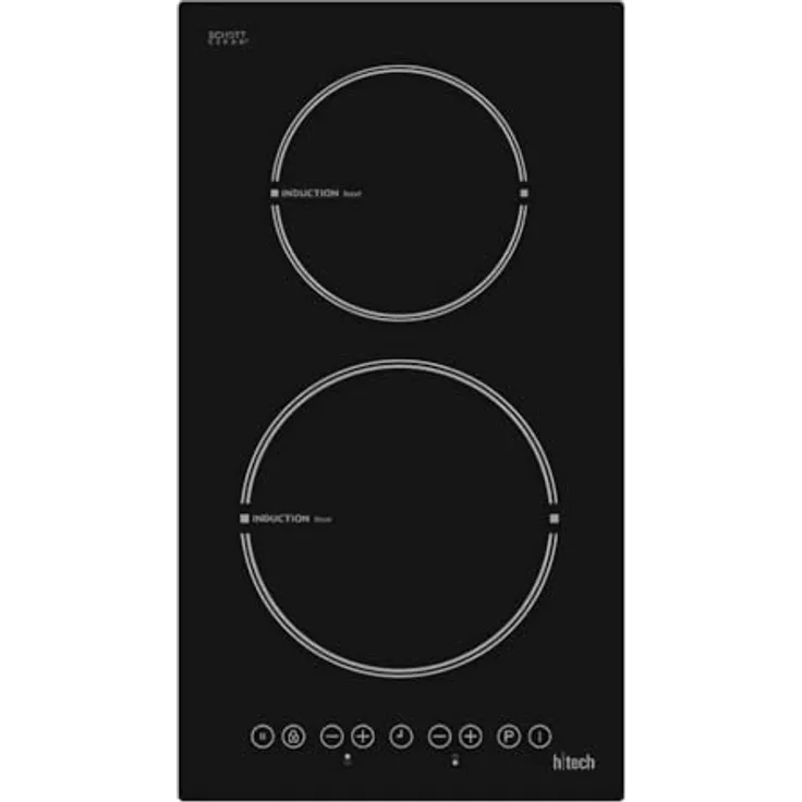 Vestel Induktionskochfeld 2 Zonen rahmenlos HTK66300, Touchcontrol-Steuerung, Boost Funktion, elegante Glaskeramikplatte