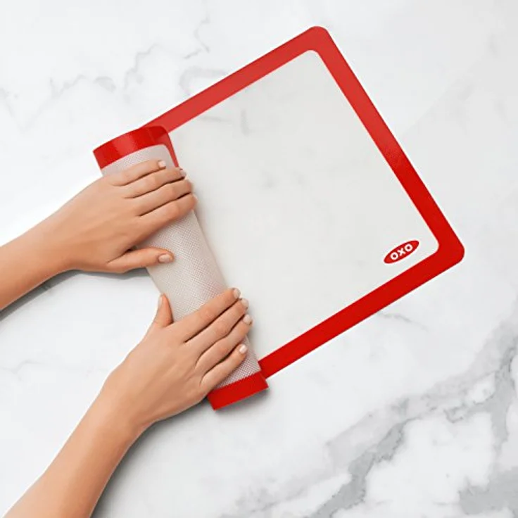 OXO Good Grips 11211200MLNYKEU Good Grips Silicone Baking Mat Silikon-Backmatte, weiß – Bild 2