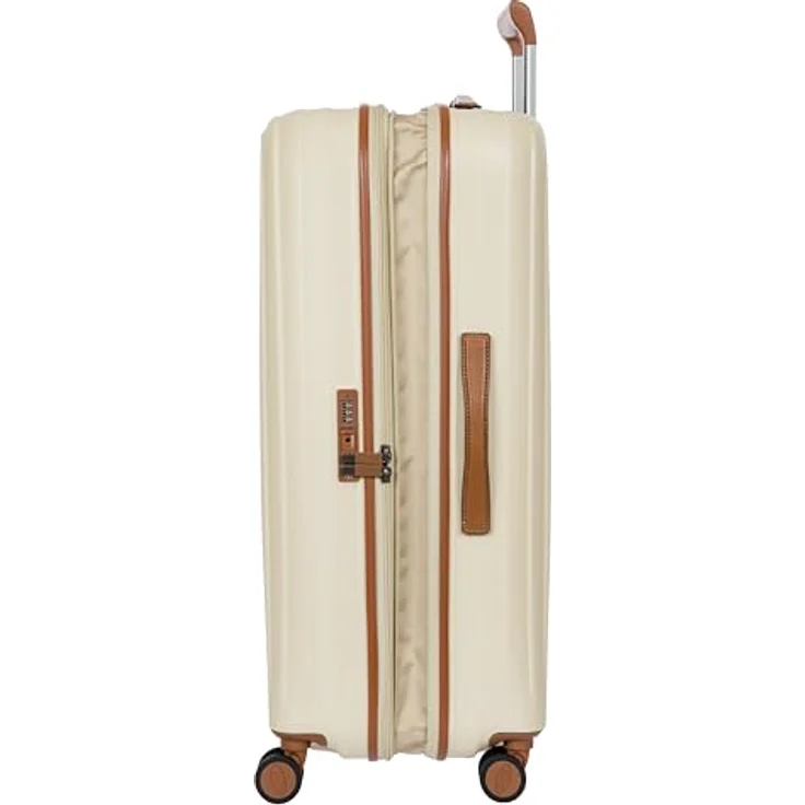 Bric's Taormina Trolley 75 cm Exp., erweiterbarer Hartschalen-Koffer mit TSA-Zahlenschloss, Cream beige – Bild 4