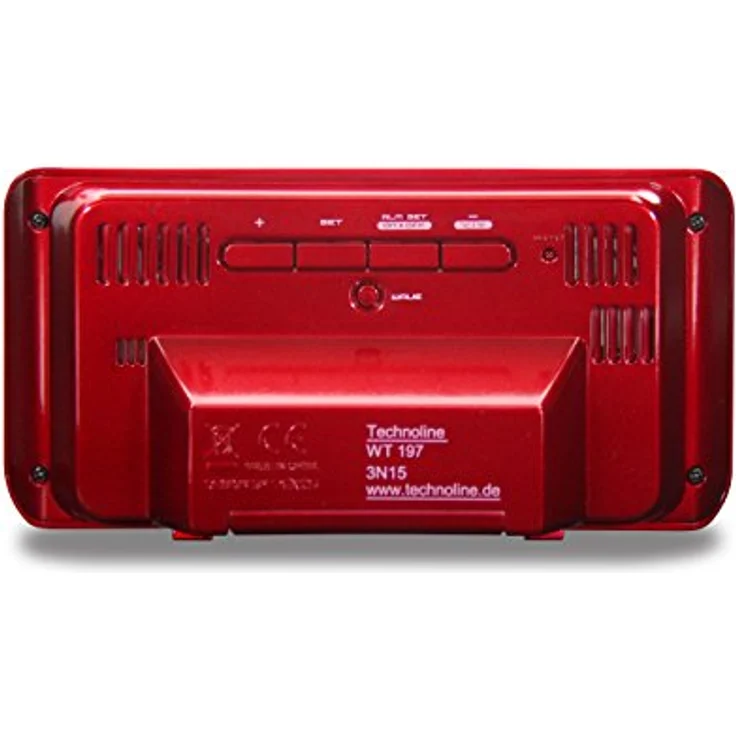 Technoline Funkwecker WT 197, 12/24 h Zeitanzeige, Datumsanzeige, Innentemperaturanzeige, Schlummerfunktion, weiß – Bild 4