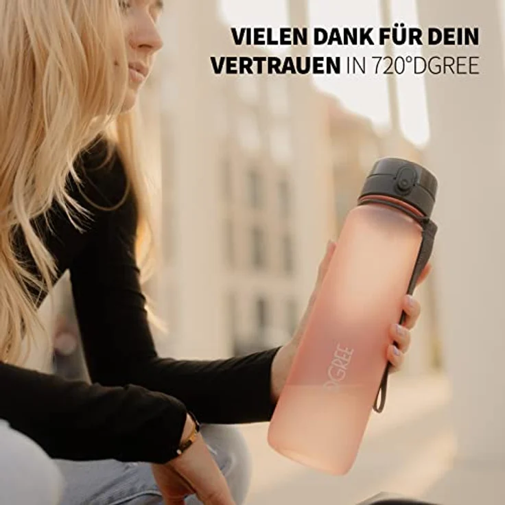 Trinkflasche Wasserflasche Fruchteinsatz 0,65L - BPA-Frei uberBottle 720 DGREE flamingo pink – Bild 4
