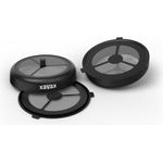 Xavax Dauerpad 2er Set (für Philips Senseo und baugleiche Kaffeepad-Maschinen, Pad-Filter für Kaffeepulver, loser Tee, Kaffeedauerpads wiederbefüllbar, spülmaschinengeeignete Kaffeefilter) schwarz