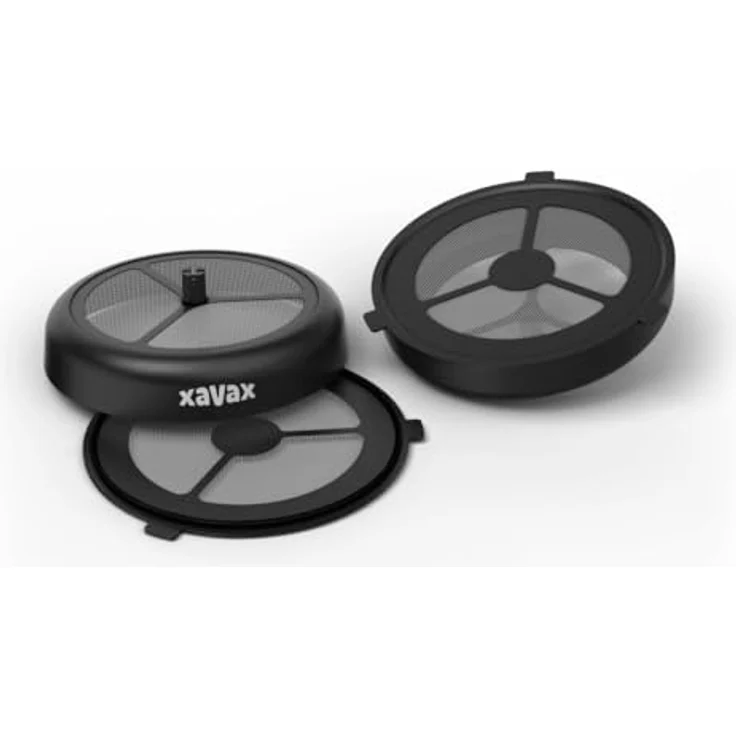 Xavax Dauerpad 2er Set (für Philips Senseo und baugleiche Kaffeepad-Maschinen, Pad-Filter für Kaffeepulver, loser Tee, Kaffeedauerpads wiederbefüllbar, spülmaschinengeeignete Kaffeefilter) schwarz – Bild 1