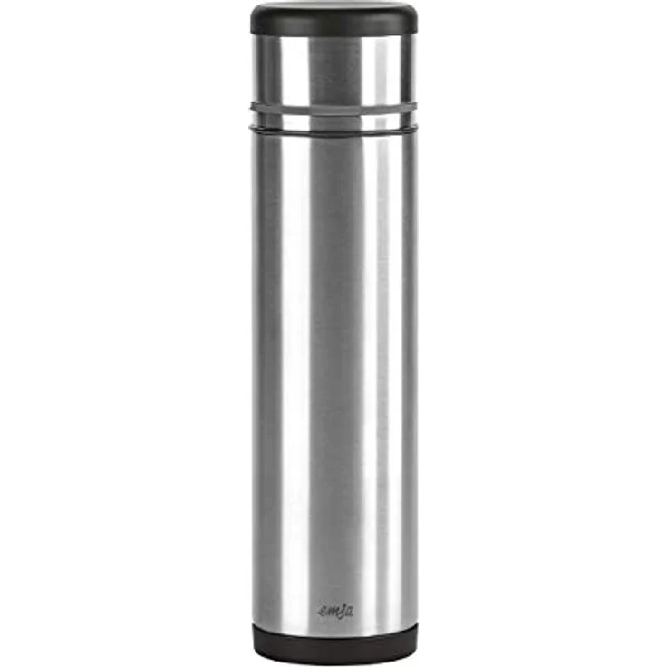 Emsa 509239 Isolierflasche (Mobil genießen, 1,0 Liter, Safe Loc Pro Verschluss, Mobility) schwarz-anthrazit – Bild 2