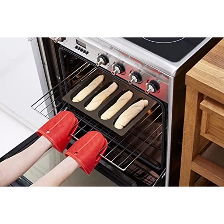 Lékué Kit Bread Essential, Brotbackschale-Baguette-Backform, Set, Silikon Braun, 600 ml – Bild 8