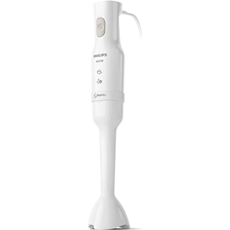 Philips HR2520-00 Stabmixer, 400W, 1 Geschwindigkeitsstufe, mit Kabel, Kunststoff, weiß – Bild 2