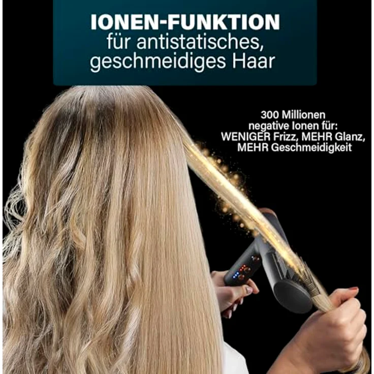 Princess Profi-Airstyler 529205 7-in-1 Stylingtool mit Ionenfunktion und 2000 W BLDC-Motor, schwarz – Bild 4