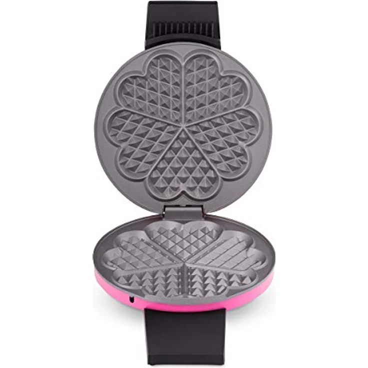 cloer 1627-11 Waffelautomat für klassische Herzchen-Waffeln - 930 W-Waffelgröße 15,5 cm-stufenlos wählbarer Bräunungsgrad, Pink – Bild 5