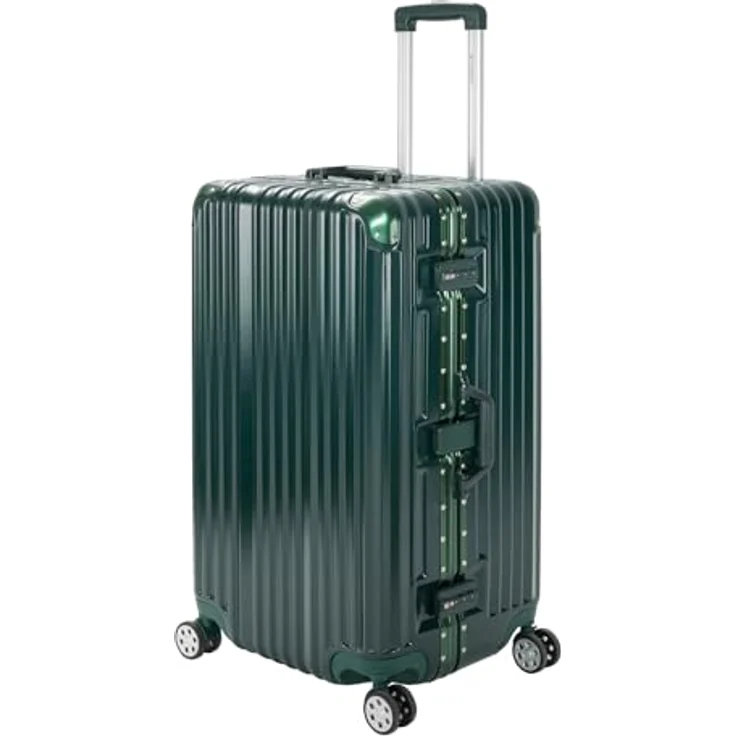 Travelhouse Hartschalen-Trolley London Sports Trunk, 4 Rollen, TSA Zahlenschloss Alu-Rahmen Schnappverschluss Polycarbonat-Hartschale, Sportgepäck-Koffer XL, blau – Bild 2