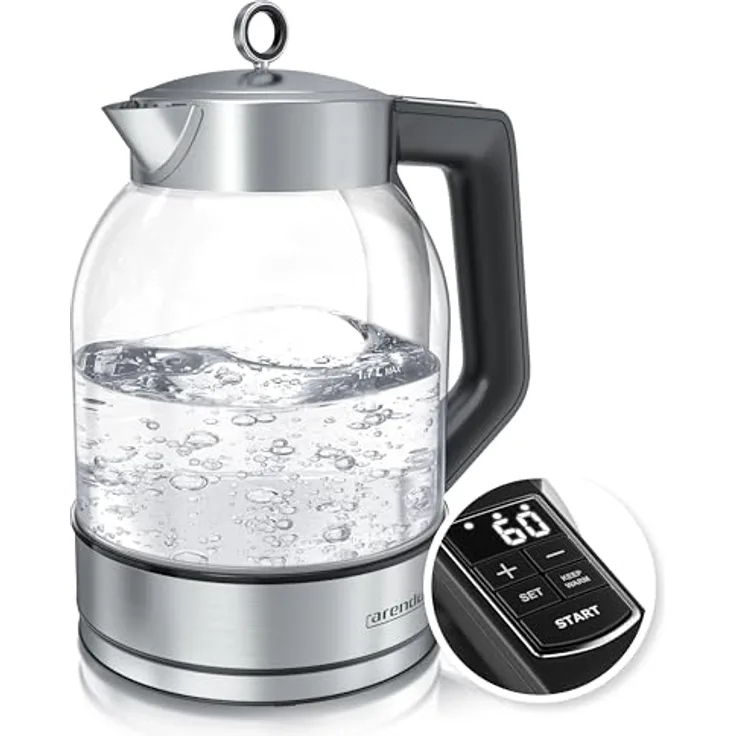 Arendo Handmixer, Elektrischer Handrührer inkl. 2 Quirle & 2 Knethaken aus Edelstahl, Handrührgerät 500 W, Handmixer, Weiss