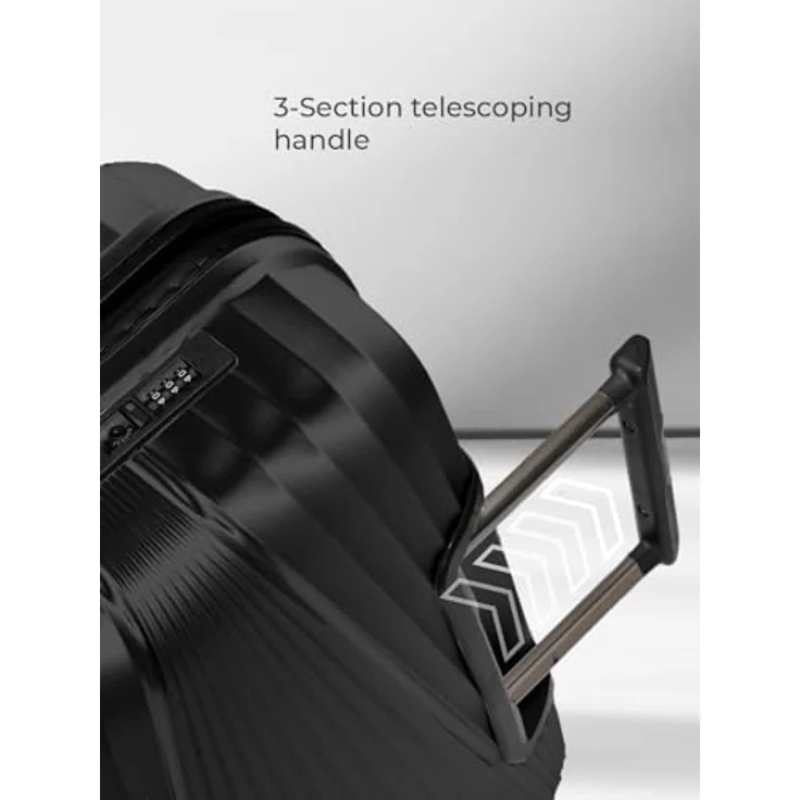Pactastic Collection 02 THE MEDIUM, 4 Rollen Trolley 67 cm, schwarz, 100% Polypropylen – Bild 8