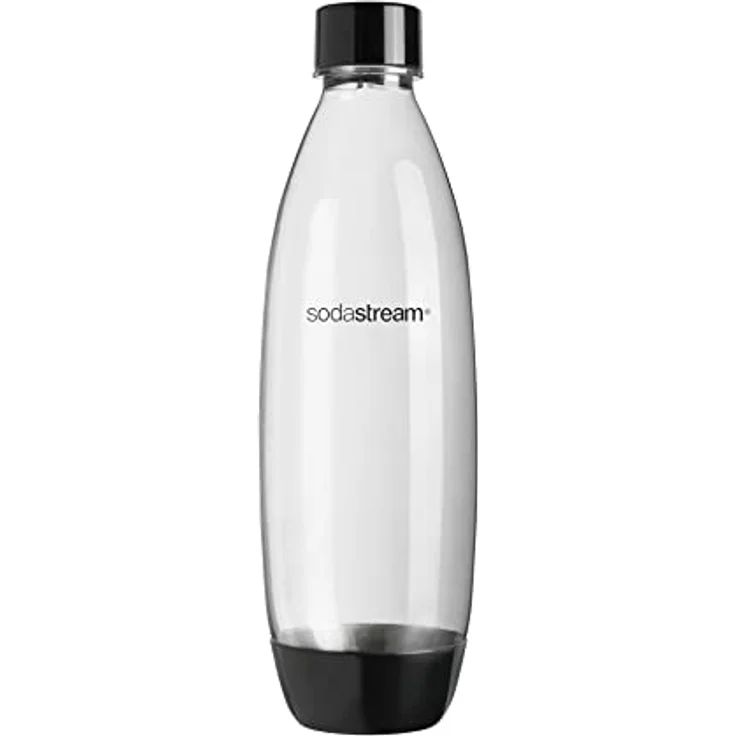 SodaStream Gaia, Wassersprudler mit CO2-Zylinder und 1x 1L spülmaschinenfeste Kunststoff-Flasche, Höhe: 44cm, Farbe: Schwarz – Bild 4