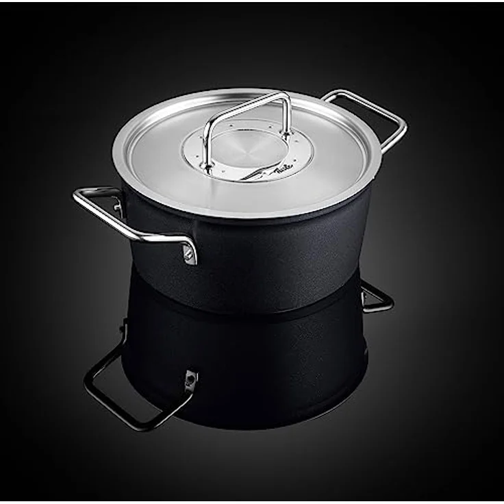 Fissler Adamant / Aluminium-Kochtopf (Ø 24 cm, 4,9L) Töpfe-beschichtet mit Metall-Deckel, antihaftend - Induktion – Bild 5