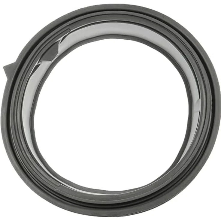 vhbw Türmanschette kompatibel mit Samsung WF0714, WF0704, WF0804, WF0802, WF0814, WCVH4800K2WW, EcoBubble, WF0702, WF0104W8N1XZS Waschmaschine, grau, hitzebeständige Gummi-Dichtung mit 3 Drainagelöchern – Bild 3