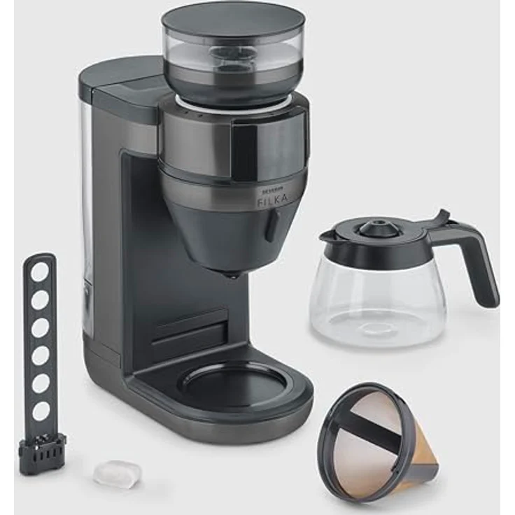 Severin KA4849, Filterkaffeemaschine, Schwarz, mit Vollautomatischer „Cup Control“ und Goldton-Filter – Bild 8