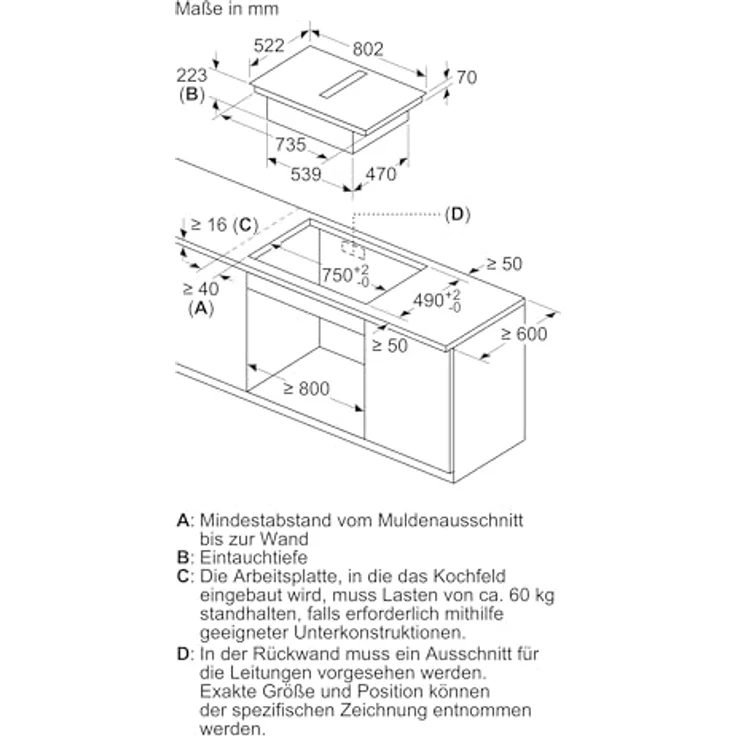 Siemens SIEM Induktionskochfeld, Kochfeld, Schwarz – Bild 8