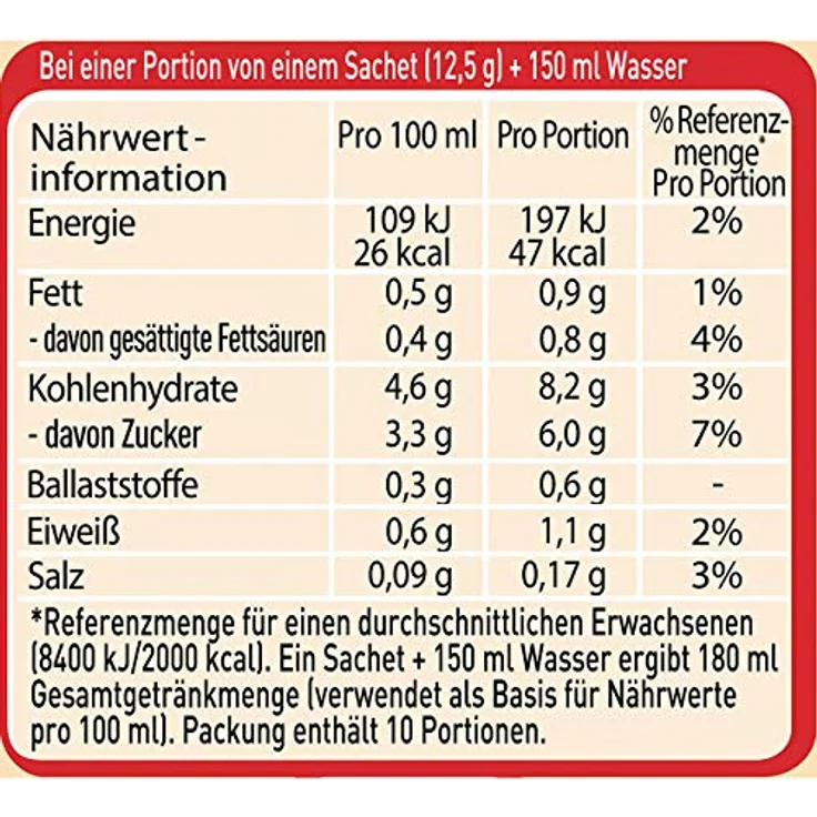 Nescafe Typ Cappuccino, Entkoffeiniert, Löslicher Kaffee, Instantkaffee, 10 Portionen zu je 12.5 g – Bild 6