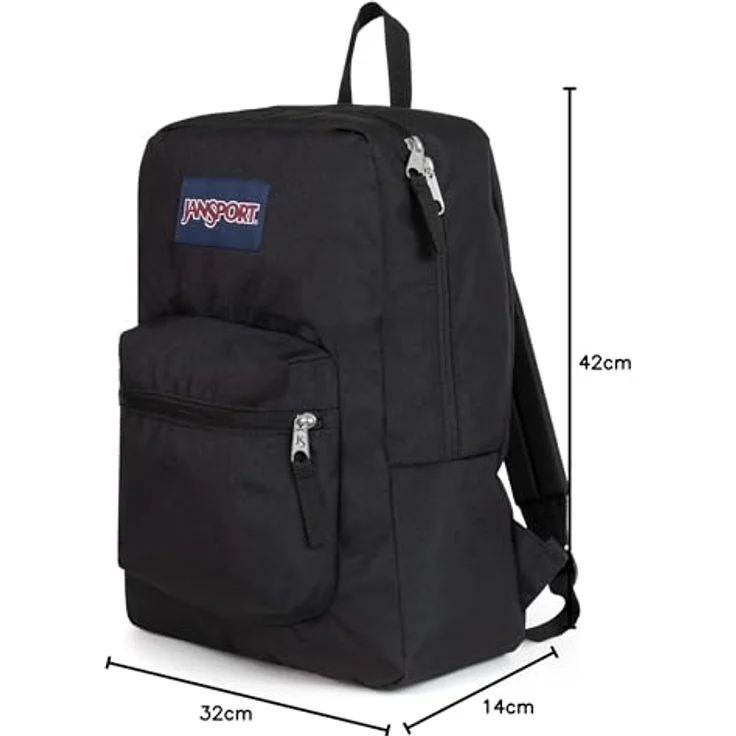 Jansport Cross Town Freizeitrucksack, mit gepolstertem Rücken, großem Hauptfach und Organizer-Tasche – Bild 6