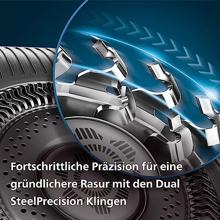 Philips Shaver Series 8000 – Elektrischer Nass- und Trockenrasierer für Herren mit ausklappbarem Trimmer, Ladestation & Reiseetui (Modell S8696/35) – Bild 4