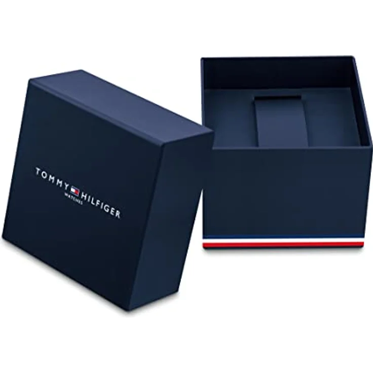 Tommy Hilfiger 1792258 Chronograph Quarz Uhr, schwarzes Edelstahlgehäuse, schwarzes Lederarmband, 5 ATM wasserdicht – Bild 5