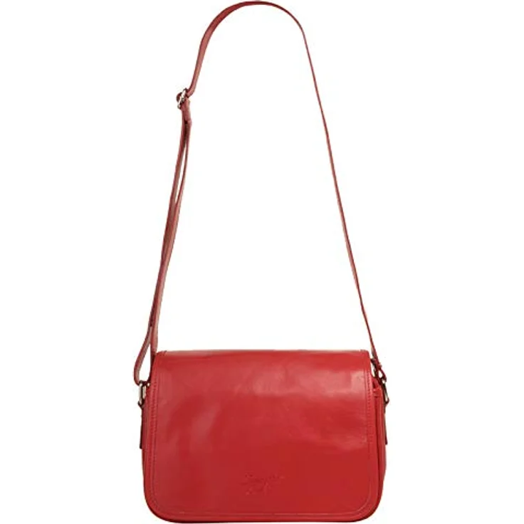 Samantha Look Umhängetasche, echtes Leder, Made in Italy, 25x20x6 cm, verstellbarer Schulterriemen – Bild 6
