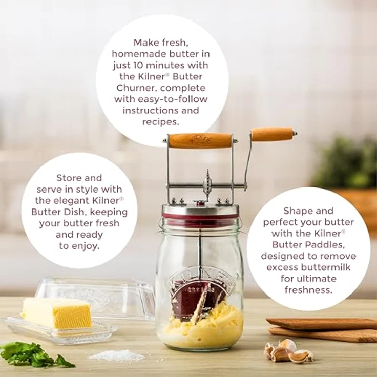 Kilner 0025.352 Butter Fass-Hersteller, glas, transparent – Bild 5