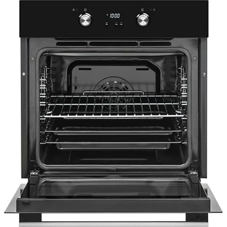SHARP K-61D27BM1-FR Einbau-Elektro-Backofen mit 68 L auf 5 Ebenen, Pyrolyse Selbstreinigung und 6 Heizarten, Schwarz – Bild 4