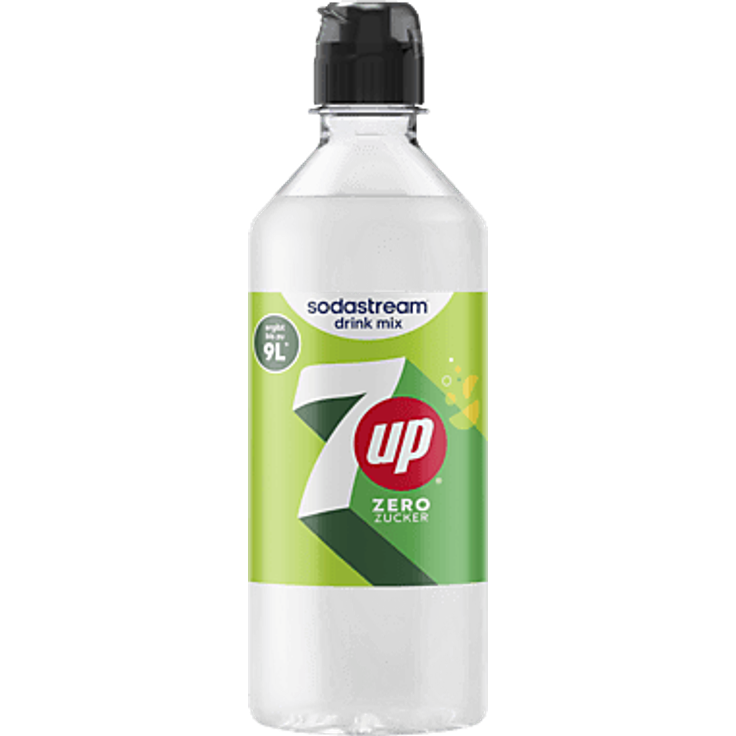 SODASTREAM 1925606490, 7 UP ZERO FLAVOR Sirup, 440ml PET Flasche für ca. 9 Liter Getränke
