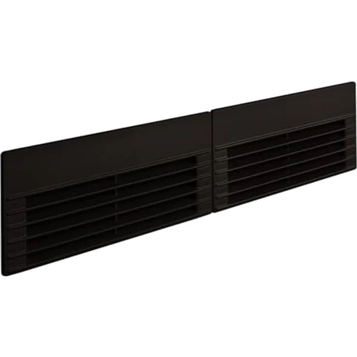 BERBEL Luftaustrittsgitter Set LGDL Downline Schwarz, Zubehör für berbel Kochfeldabzüge im Umluftbetrieb