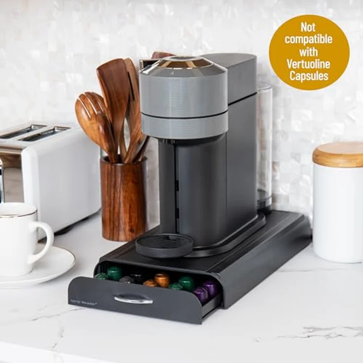 Mind Reader 'Anchor' für 50 Nespresso Kapseln, Black Kaffee Pod Storage Schublade – Bild 5