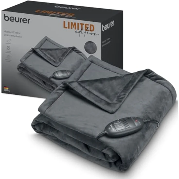 Beurer HD74 Cosy Limited Edition Heizdecke, 100 W, 150 x 130 cm, schwarz, versandkostenfrei – Bild 8