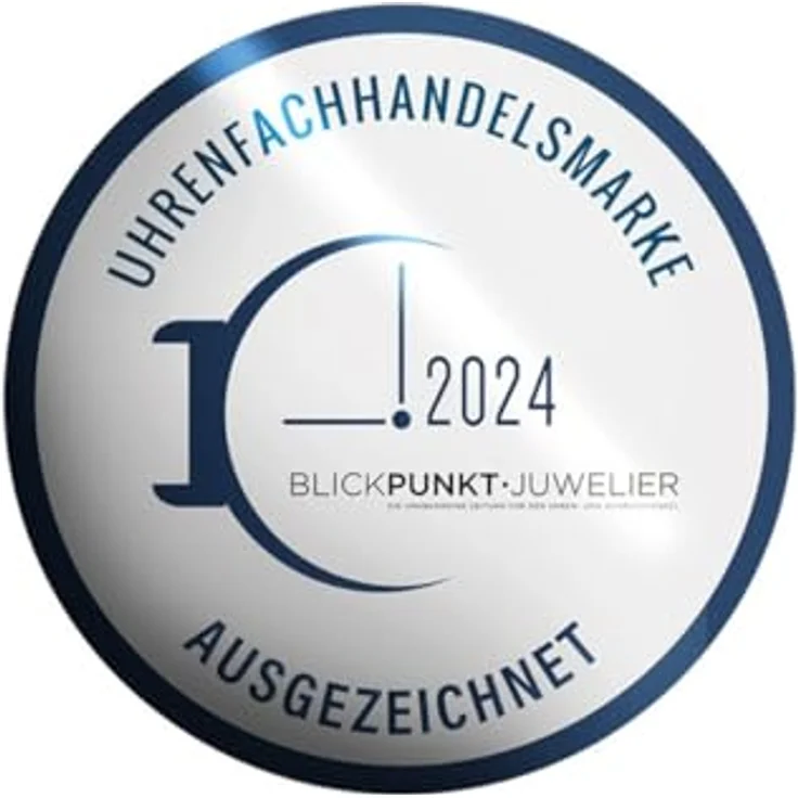REGENT Damenuhr BA-842, Edelstahl Vergoldet/Keramik Weiß Ø 34 mm mit Quarzwerk und Lederarmband – Bild 4