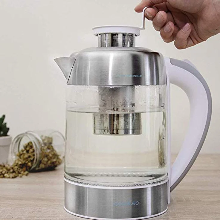 Cecotec Elektrischer Wasserkocher ThermoSense. 1,7 Liter, Borosilikatglas, Frei von BPA, Basis 360 ª, Antikalkfilter, Dppeltes Sicherheitssystem,2200 W Leistung. – Bild 4