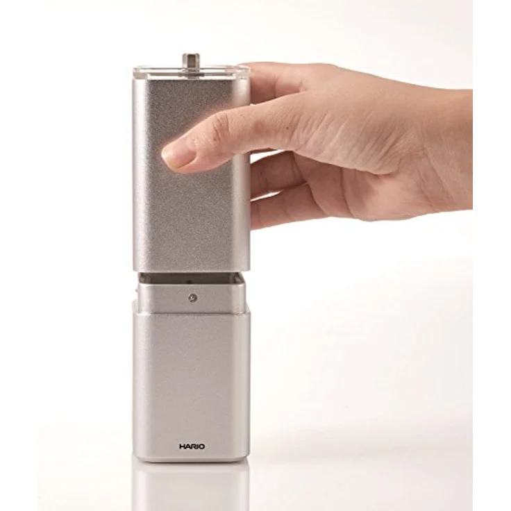 Hario Coffee Mill Prism 24g silver manuelle Kaffeemühle – Bild 2