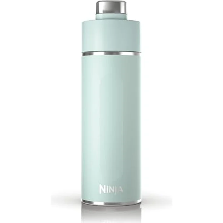 Ninja Thirsti Thermobecher to go, 530ml, auslaufsicherer Deckel, für heiße, kalte & kohlensäurehaltige Getränke, dreifach isoliert, Edelstahlflasche, Mint – Bild 1