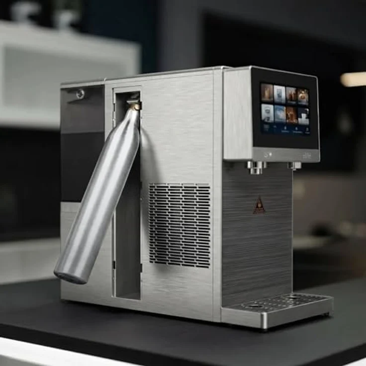 Neues Wasser SPRUDELUX PRO TOUCH Umkehrosmoseanlage, 5-in-1 Wasserfiltersystem mit 7-Zoll Touchdisplay, 5-Liter Tank, Heiß- und Kaltwasser, Sprudel, RO – Bild 7