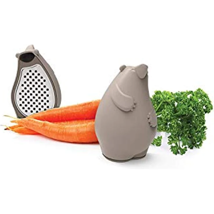 OTOTO Barry The Box Cheese Grater - Compact Stainless Steel Grater, Kitchen Grater, Cheese Shredder, Vegetable Grater, Food Grater & Shredder - Fun Kitchen Gadget – Bild 1