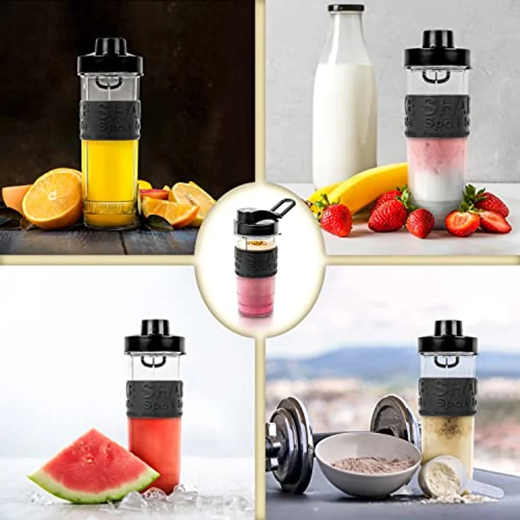 Duronic BB5 Trinkflasche für Standmixer | 570 ml Inhalt | BPA Frei | Passend zu BL510 Mixer für Smoothies und Shakes | Proteinshake, Fitness Drink, Babynahrung – Bild 2