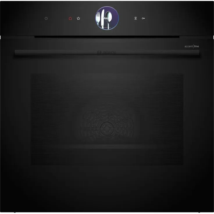 Bosch HBG976MB1, Serie 8 Einbau-Backofen, Schwarz, 71 l Garraum, 14 Beheizungsarten, EEK A+