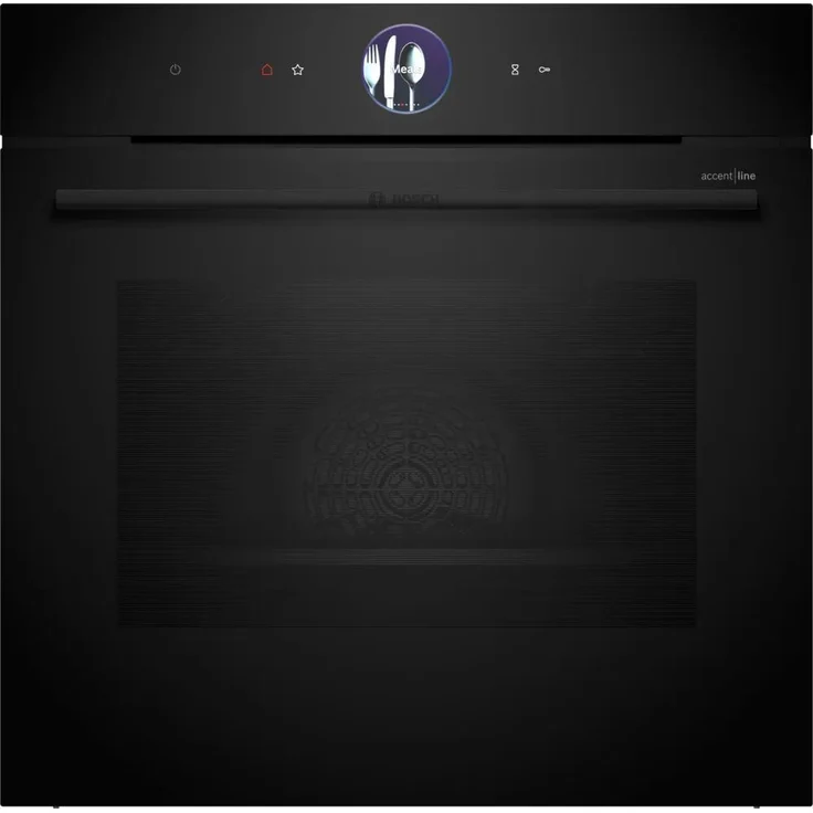 Bosch HBG976MB1, Serie 8 Einbau-Backofen, Schwarz, 71 l Garraum, 14 Beheizungsarten, EEK A+