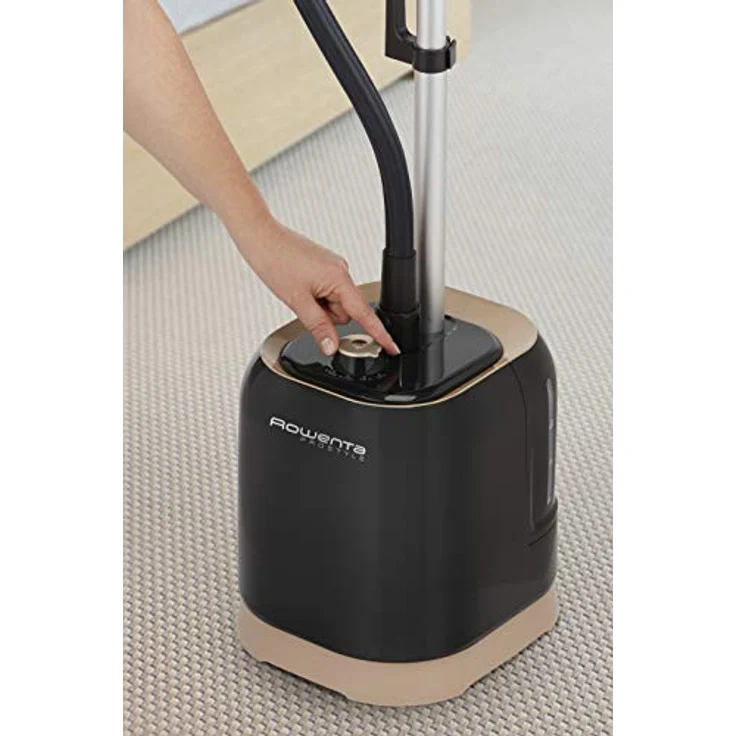 Rowenta IS3420 Fashion Steam Dampfglätter (1700 Watt, Dauerdampfmenge: 30 g-Min., Wassertank Kapazität: 1,5 Liter, Vertikaldampf, inkl. Bürstenaufsatz) schwarz-kupfer, Steamer – Bild 2